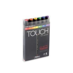 Touch Twin Marker 6 SET [Main Color]