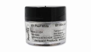 Jacquard Pearl Ex Pearl White #651 - pigment w pudrze