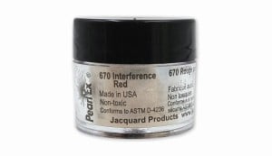 Jacquard Pearl Ex Interference Red #670 - pigment w pudrze