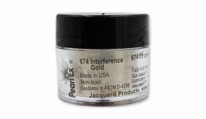 Jacquard Pearl Ex Interference Gold #674 - pigment w pudrze