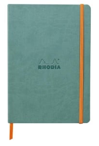 Notes Rhodiarama Soft Cover 90g 160str. Aqua - linia