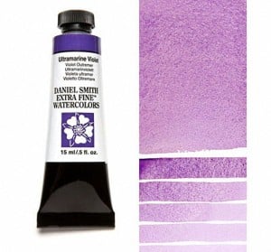 108 Ultramarine Violet, akwarela Daniel Smith