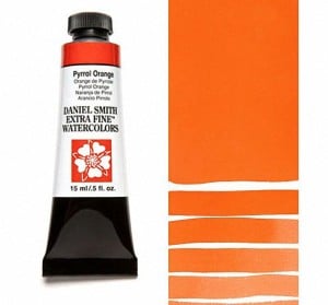 126 Pyrrol Orange, akwarela Daniel Smith