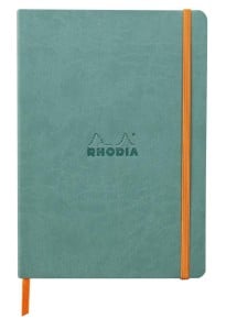Notes Rhodiarama Soft Cover 90g 160str. Aqua - kropka