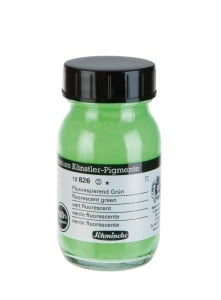 Schmincke Pure Artists' Pigments 826 Fluorescent Green100ml - pigment artystyczny sypki