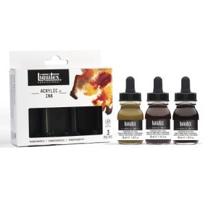 Liquitex Professional Acrylic Ink Set Transparents 3x30ml - komplet tuszy akrylowych