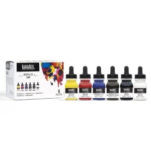 Liquitex Professional Acrylic Ink Set Essentials 6x30ml - komplet tuszy akrylowych