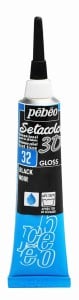 Pebeo Setacolor 3D GLOSS BLACK 20ml - konturówka do tkanin