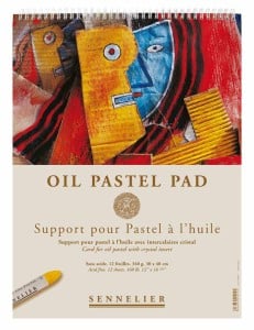 Sennelier Oil Pastel Pad 340g 12 arkuszy - blok do pasteli olejnych na spirali
