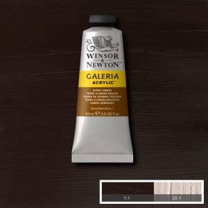 076 Burnt Umber, farba akrylowa Galeria W&N