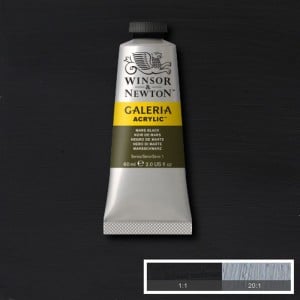 386 Mars Black, farba akrylowa Galeria W&N