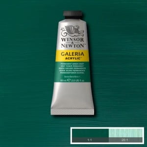 482 Permanent Green Deep, farba akrylowa Galeria W&N