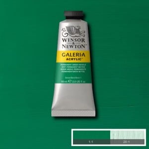 484 Permanent Green Medium, farba akrylowa Galeria W&N