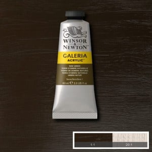 554 Raw Umber, farba akrylowa Galeria W&N