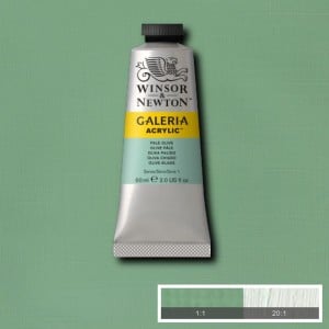 435 Pale Olive, farba akrylowa Galeria W&N