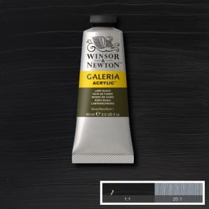 337 Lamp Black, farba akrylowa Galeria W&N