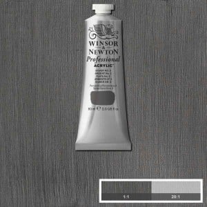 W&N farba akrylowa Professional Silver No.2