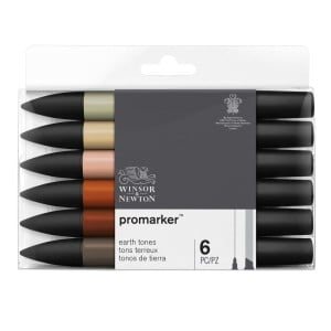 Promarker Earth Tones 6szt. -komplet markerów