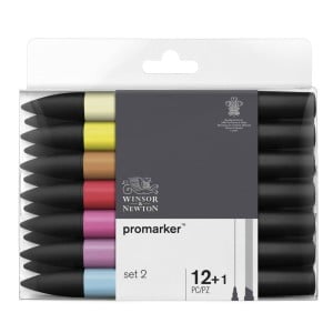 Promarker SET2 12 kolorów + Blender - komplet markerów