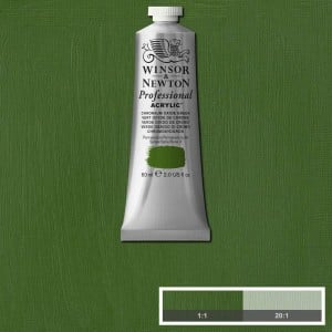 W&N farba akrylowa Professional Chromium Oxide Green