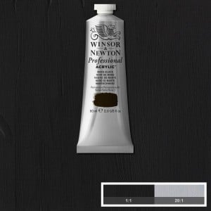 W&N farba akrylowa Professional Mars Black