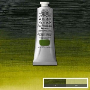 W&N farba akrylowa Professional Permanent Sap Green