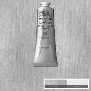W&N farba akrylowa Professional Silver