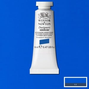 667 Ultramarine (Green Shade), gwasz Designers W&N