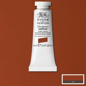 074 Burnt Sienna, gwasz Designers W&N