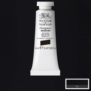 335 Jet Black, gwasz Designers W&N