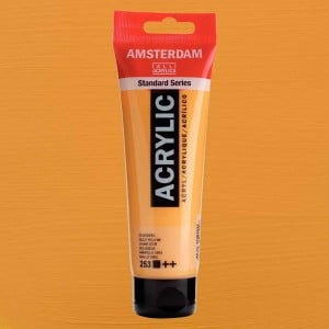 253 Gold Yellow, farba akrylowa Amsterdam Talens