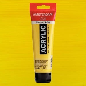 272  Transparent Yallow Medium, farba akrylowa Amsterdam Talens