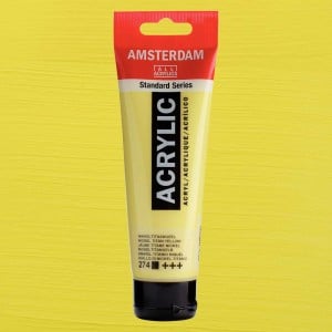 274 Nickeltitanium Yellow, farba akrylowa Amsterdam Talens