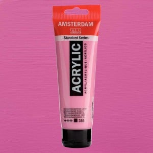 385 Quinacridone Rose Light, farba akrylowa Amsterdam Talens
