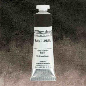 1661 Burnt Umber, farba olejna Williamsburg