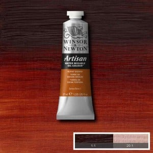 074 Burnt Sienna, farba olejna wodna Artisan W&N