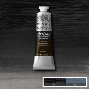 337 Lamp Black, farba olejna wodna Artisan W&N