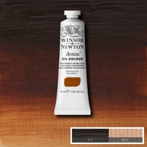 W&N artystyczna farba olejna Transparent Brown Oxide