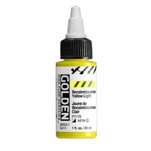 8554 Benzimidazolone Yellow Light, farba akrylowa HIGH FLOW Golden
