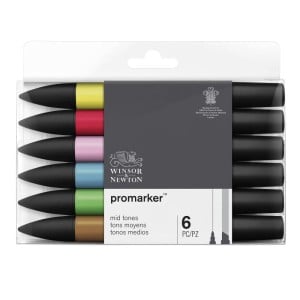 ProMarker Mid Tones 6szt -komplet