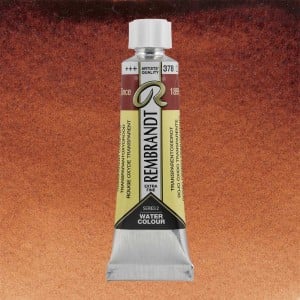 378 Transparent Oxide Red, akwarela Rembrandt