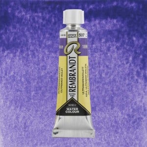 507 Ultramarine Violet, akwarela Rembrandt