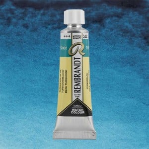 522 Turquoise Blue, akwarela Rembrandt