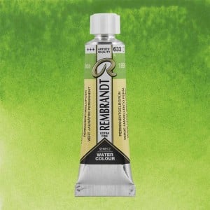 633 Permanent Yellowish Green, akwarela Rembrandt