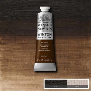 554 Raw Umber, farba olejna Winton W&N