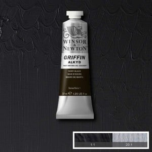 331 Ivory Black, farba olejna alkidowa Griffin W&N