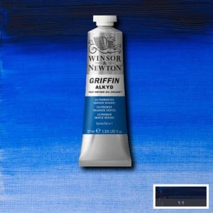 667 Ultramarine (Green Shade), farba olejna alkidowa Griffin W&N