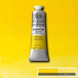 730 Winsor Yellow, farba olejna alkidowa Griffin W&N