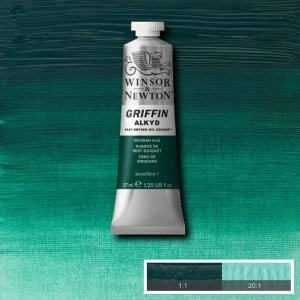 696 Viridian Hue, farba olejna alkidowa Griffin W&N