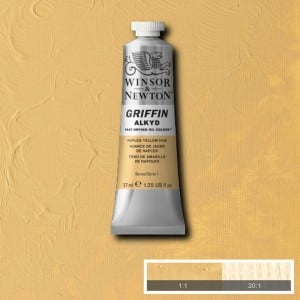 422 Naples Yellow Hue, farba olejna alkidowa Griffin W&N